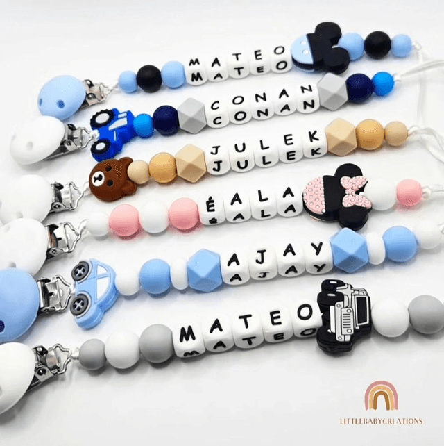 Personalised soother clip