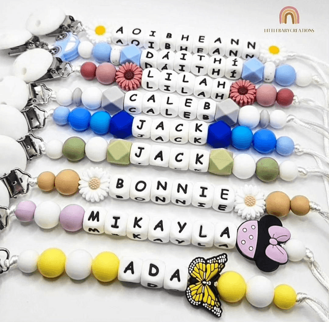 Personalised soother clip
