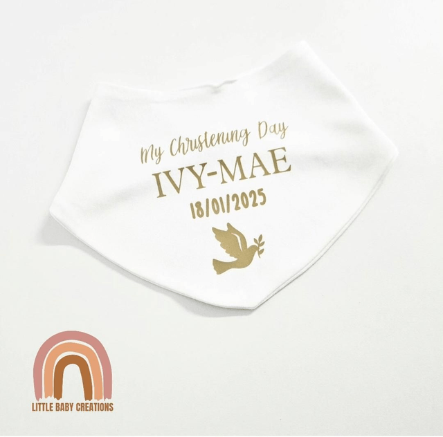 Christening bibs