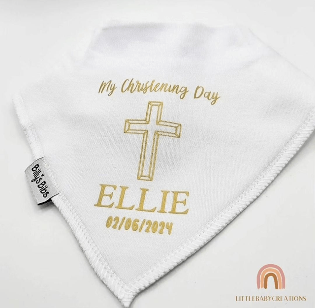Christening bibs