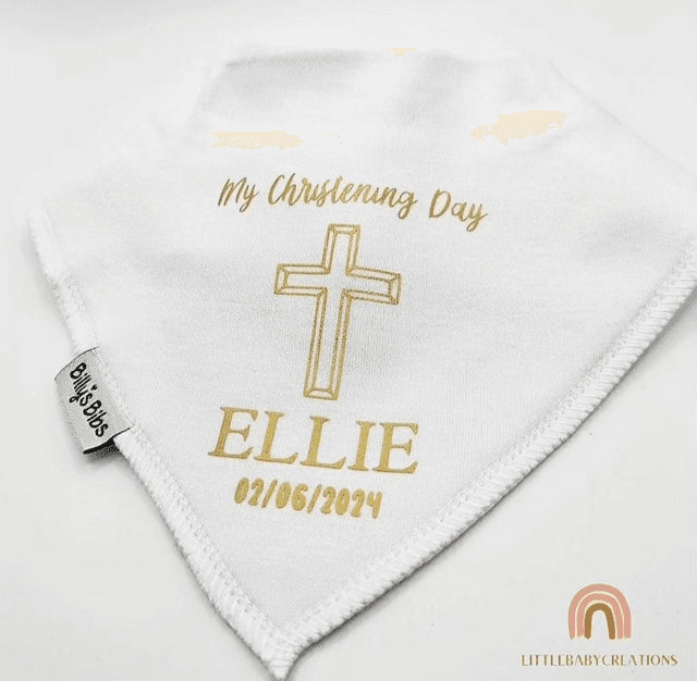 Christening bibs